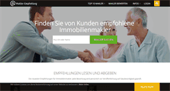 Desktop Screenshot of makler-empfehlung.de
