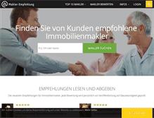 Tablet Screenshot of makler-empfehlung.de